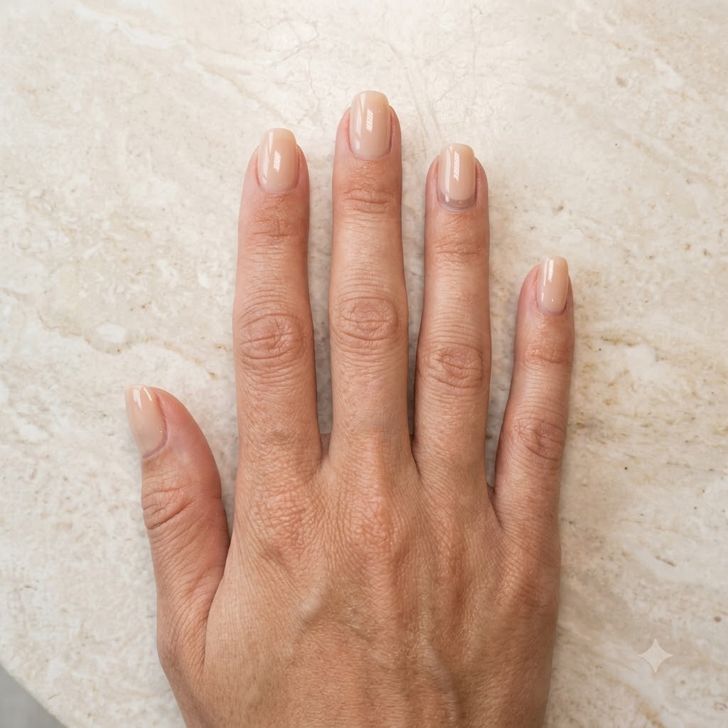 Nude minimal nail set